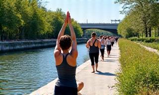 Yoga junto al Madrid Río