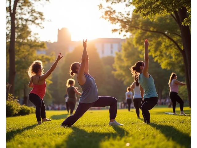 Yoga al aire libre en parques de Madrid